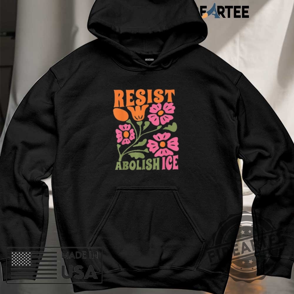 Floral Resist Abolish Ice Shirt 6 Floral Resist Abolish Ice Shirt