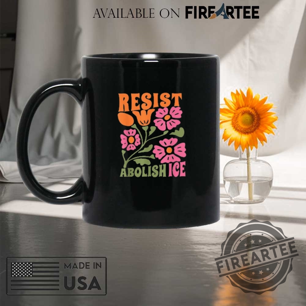 Floral Resist Abolish Ice Shirt 8 Floral Resist Abolish Ice Shirt