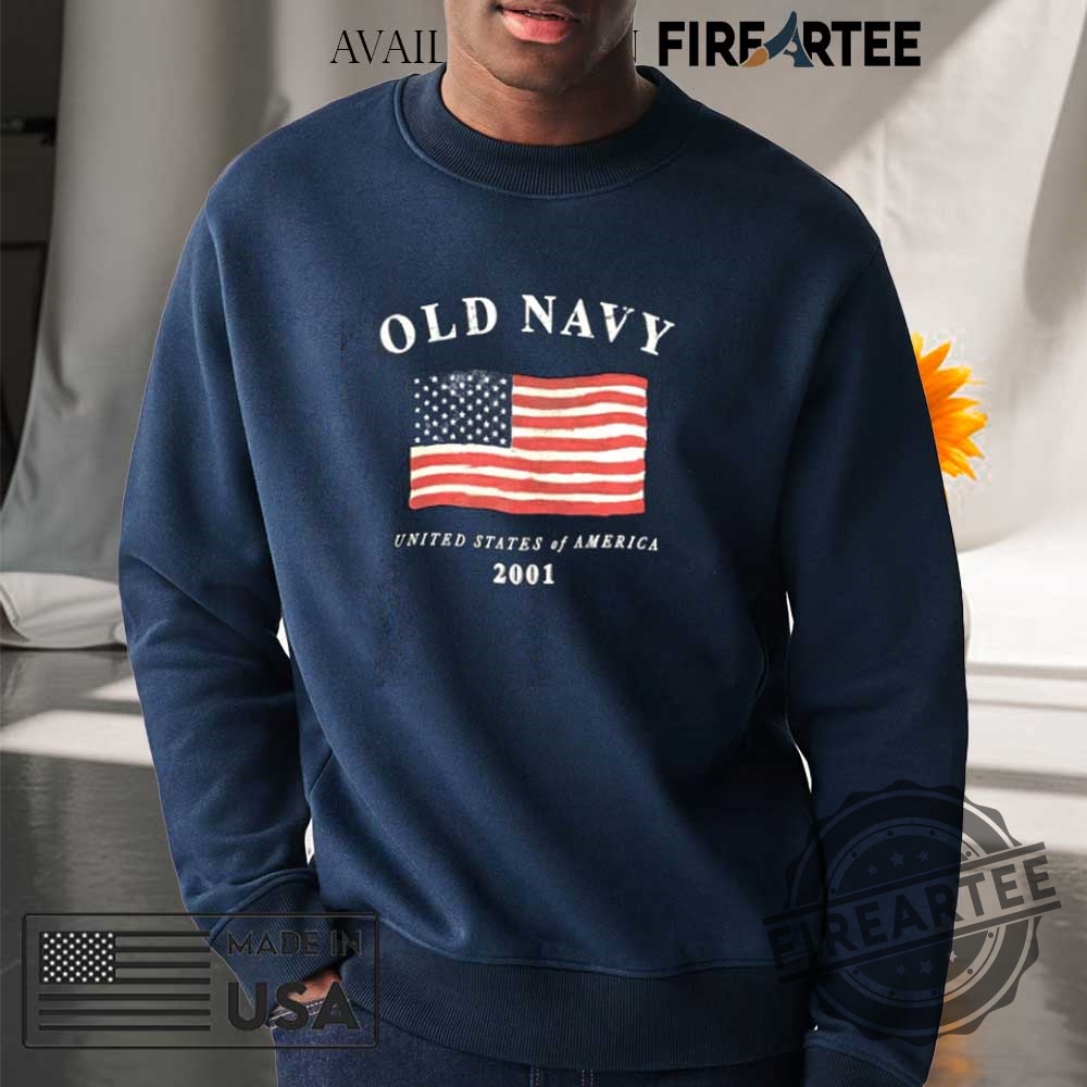 Vintage 2001 Old Navy American Flag Turn Of The Century Sweatshirt 3 Vintage 2001 Old Navy American Flag Turn Of The Century Sweatshirt