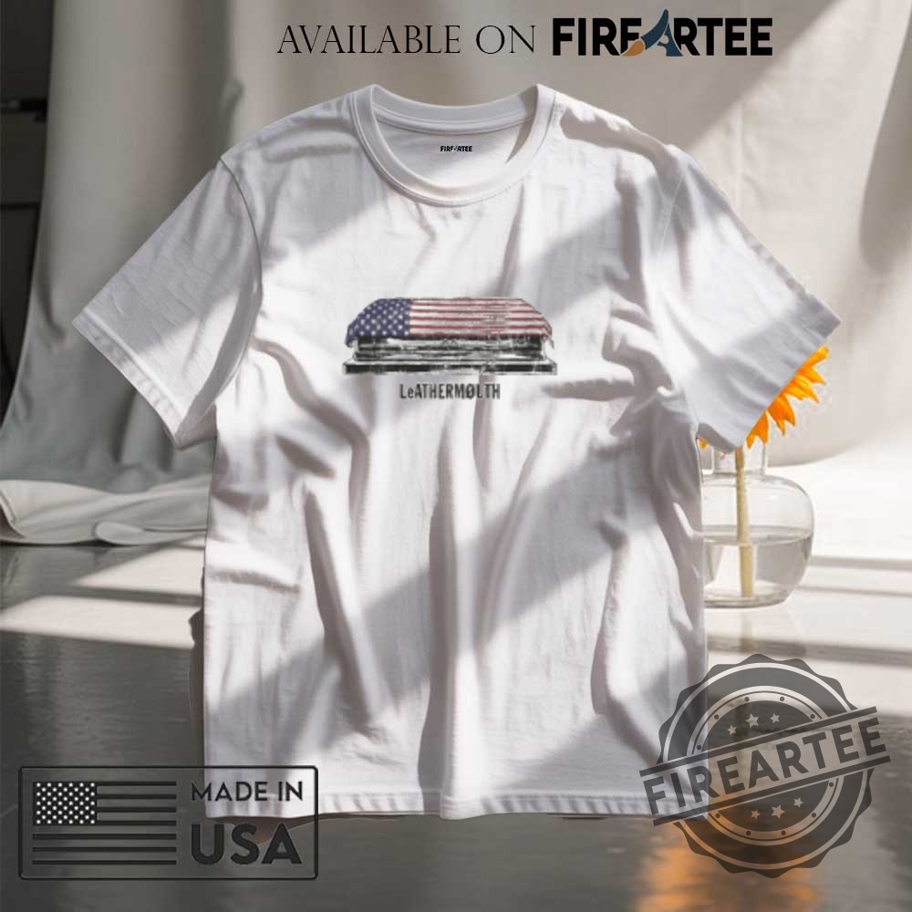 Frank Iero Leathermouth Coffin American Flag Tshirts