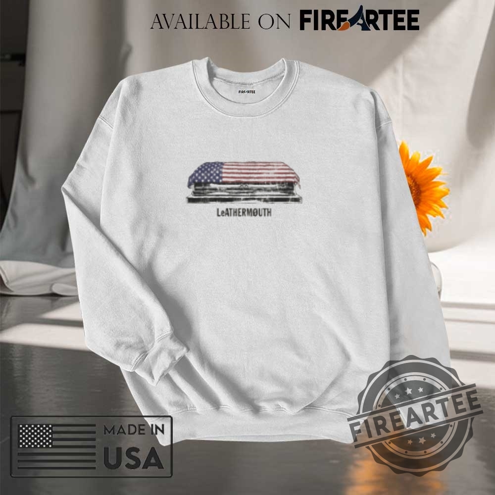 Frank Iero Leathermouth Coffin American Flag Tshirts 7 Frank Iero Leathermouth Coffin American Flag T-shirts