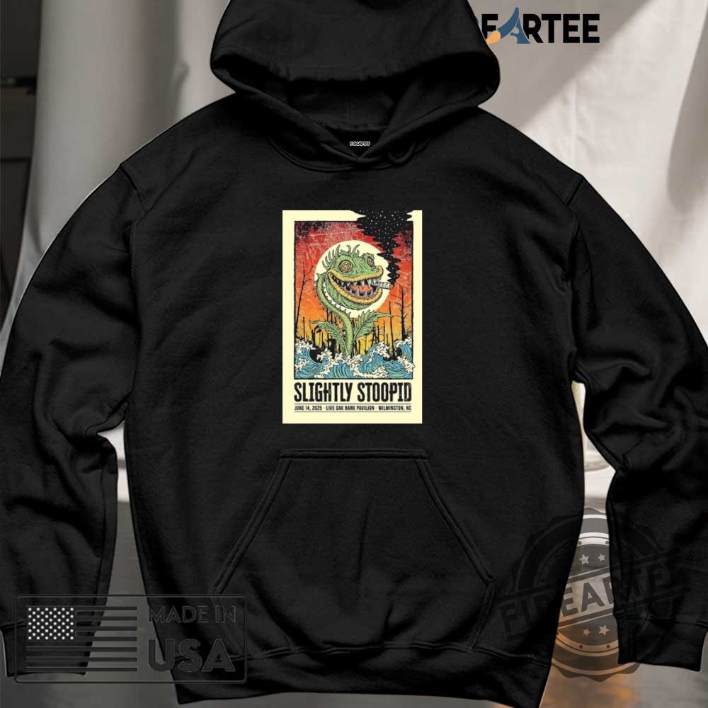 Slightly Stoopid June 14 2025 Live Oak Bank Pavilion Wilmington Nc Tour Poster Shirt 6 Slightly Stoopid June 14 2025 Live Oak Bank Pavilion Wilmington, NC Tour Poster Shirt