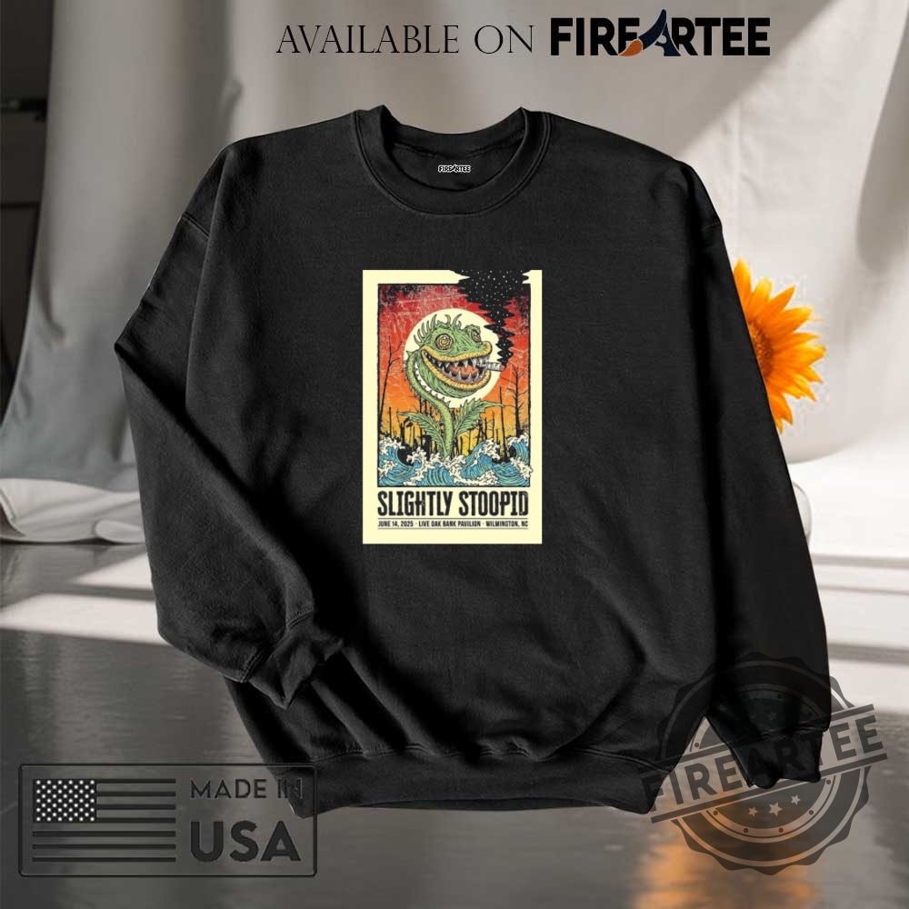 Slightly Stoopid June 14 2025 Live Oak Bank Pavilion Wilmington Nc Tour Poster Shirt 7 Slightly Stoopid June 14 2025 Live Oak Bank Pavilion Wilmington, NC Tour Poster Shirt