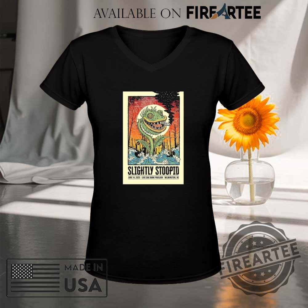 Slightly Stoopid June 14 2025 Live Oak Bank Pavilion Wilmington Nc Tour Poster Shirt 9 Slightly Stoopid June 14 2025 Live Oak Bank Pavilion Wilmington, NC Tour Poster Shirt