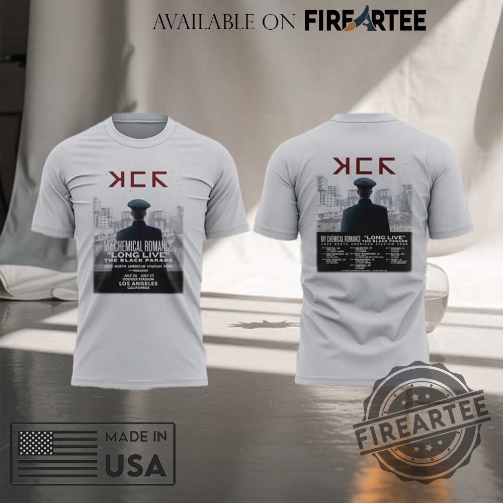 La Dodgers X Mcr Long Live The Black Parade Tour Shirt 2025