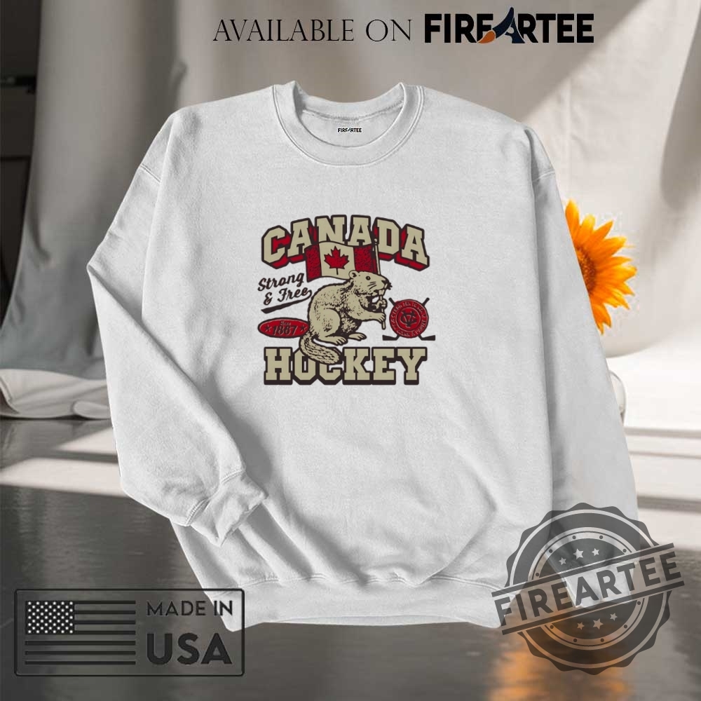 Canada Hockey Strong And Free Squirrel Shirt 7 Canada Hockey strong and free squirrel shirt