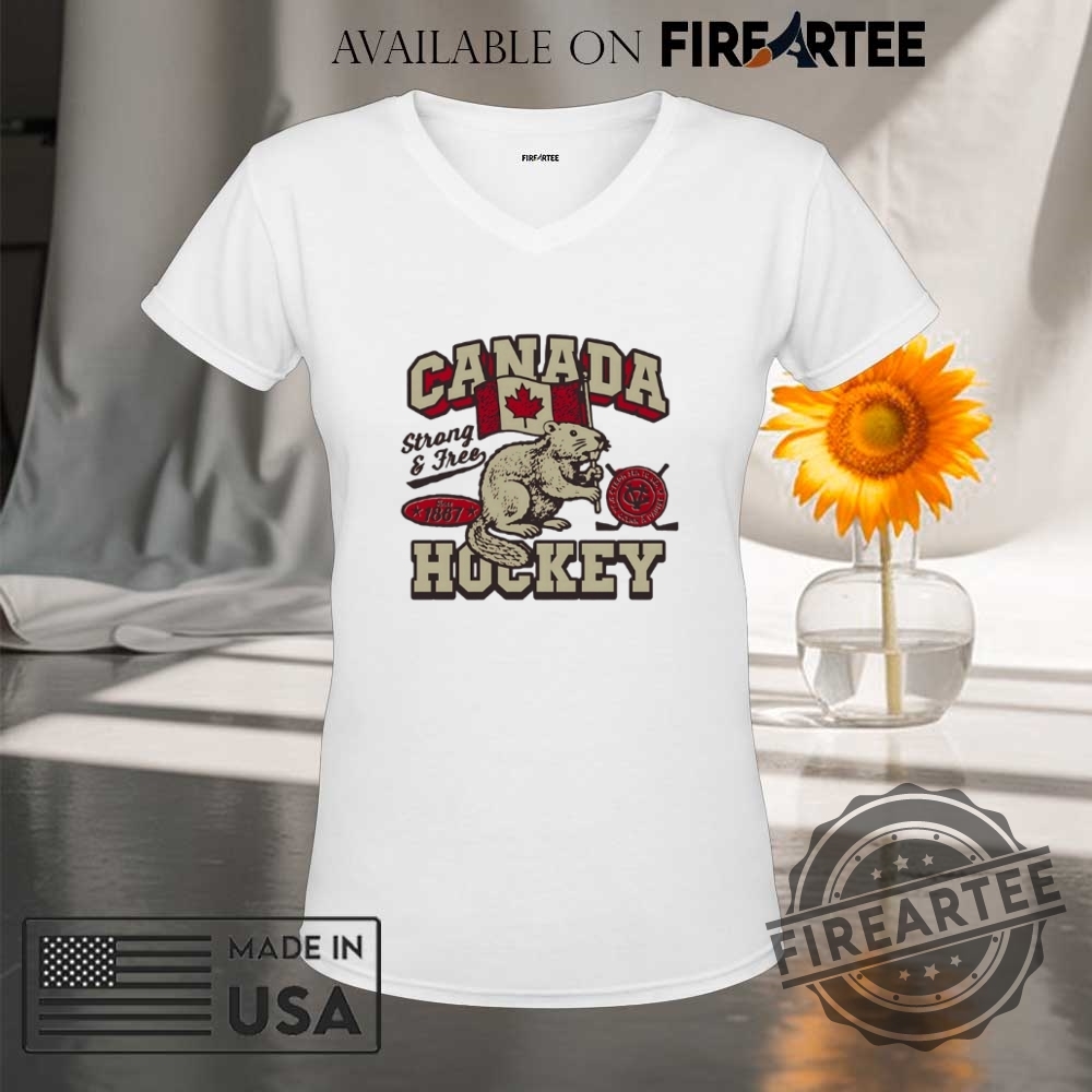 Canada Hockey Strong And Free Squirrel Shirt 9 Canada Hockey strong and free squirrel shirt