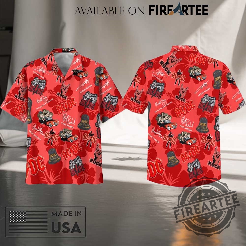 Acdc Rocker Limited Edition Hawaiian Shirt