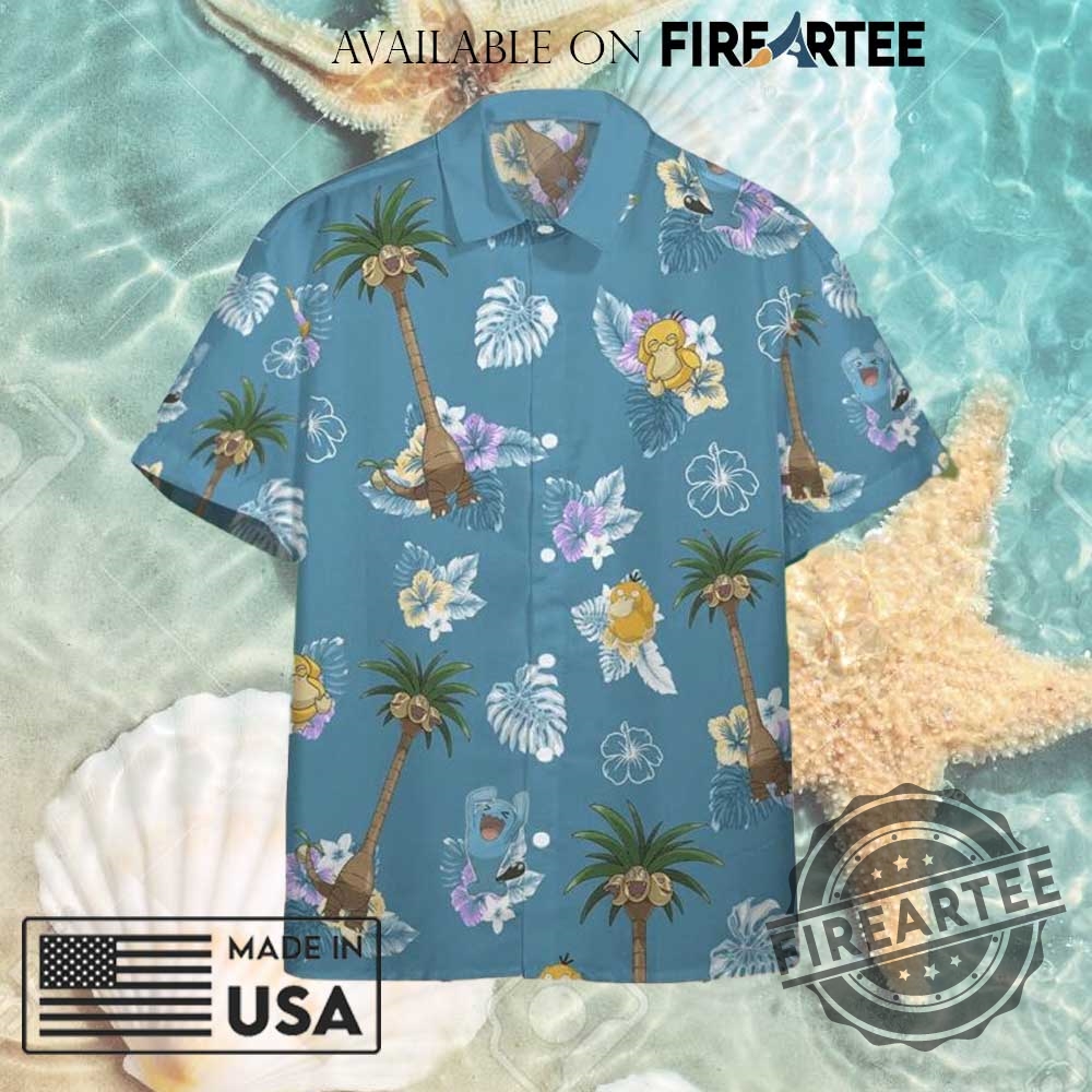 Tropical Aloha Exeggutor Pokemon Hawaiian Shirt