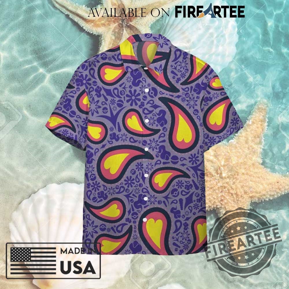 Summer Beach Arbok Pokemon Purple Hawaiian Shirt