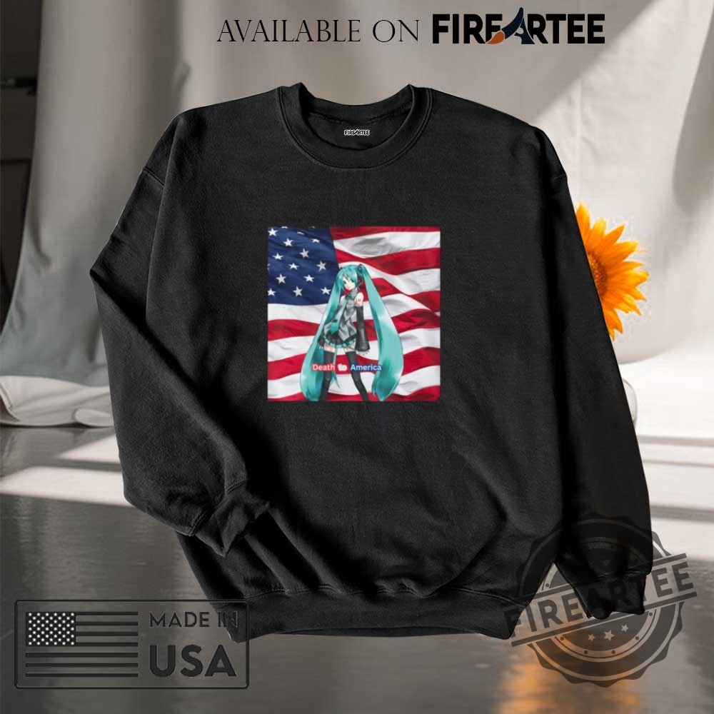 Death To America Hatsune Miku Anime Vocaloid Tshirt 7 Death To America Hatsune Miku Anime Vocaloid T-Shirt