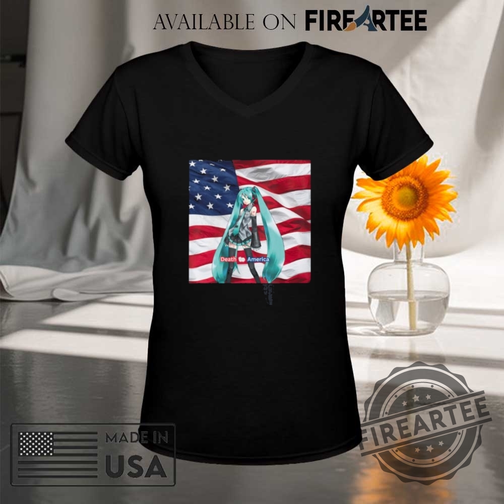 Death To America Hatsune Miku Anime Vocaloid Tshirt 9 Death To America Hatsune Miku Anime Vocaloid T-Shirt