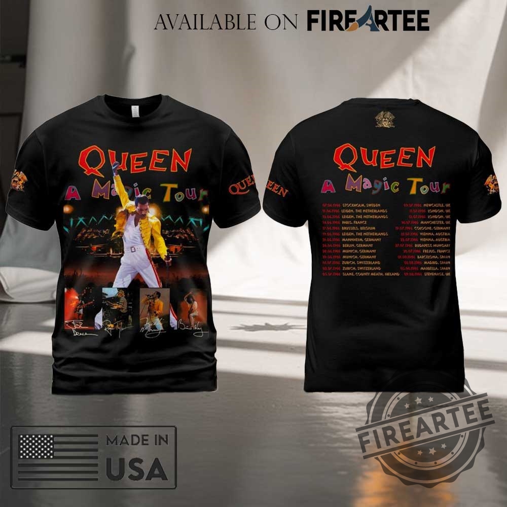 "Top 2025 Concert and Sports Tees: Ultimate Fan Gear Guide" 7 Queen Magic Tour 1986 Shirt