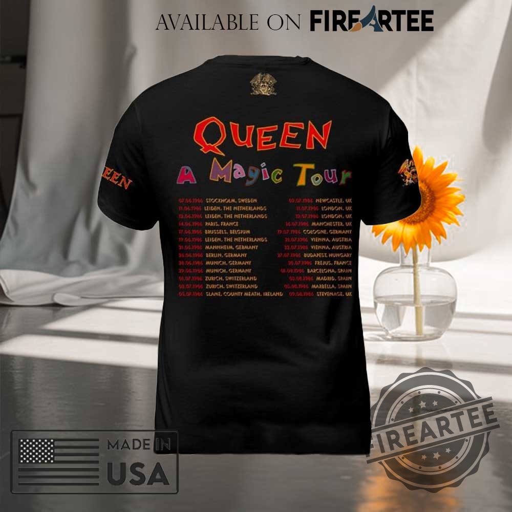Queen Magic Tour 1986 Shirt 7 Queen Magic Tour 1986 Shirt