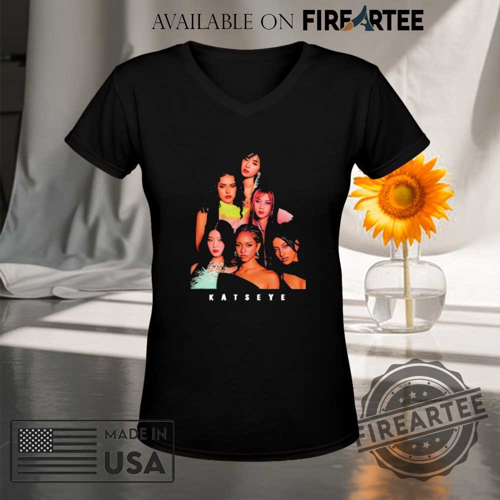 Katseye Kpop Girl Group Portrait Shirt 9 Katseye Kpop Girl Group portrait shirt