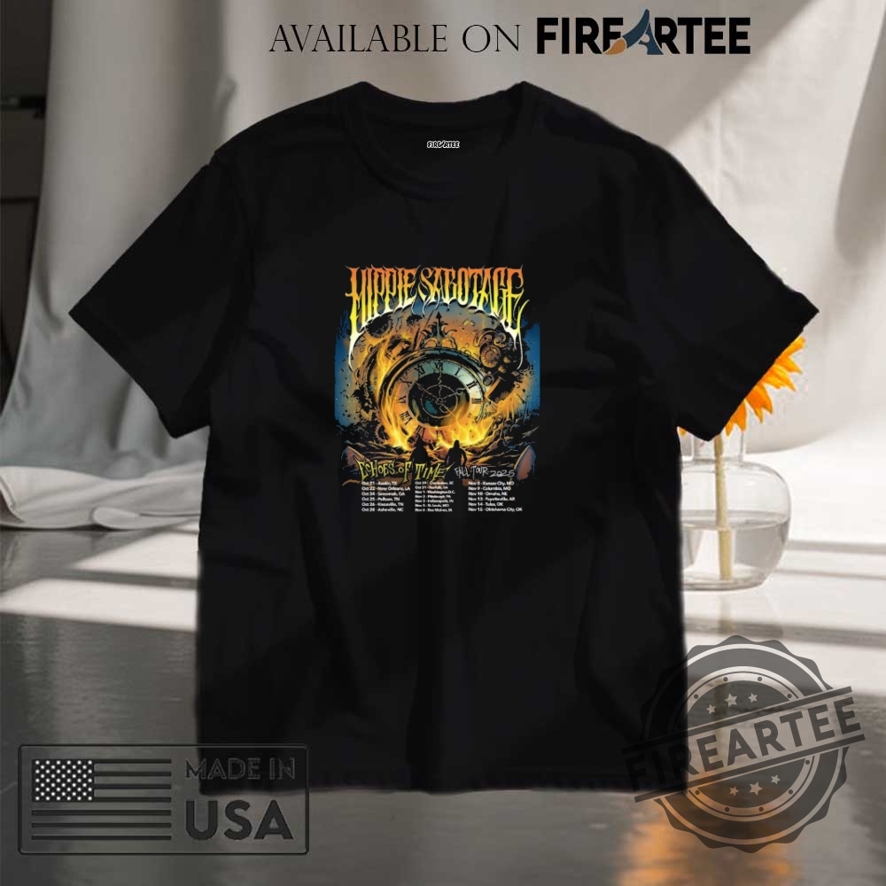 "Top 2025 Concert and Sports Tees: Ultimate Fan Gear Guide" 11 The Hippies Echoes Of Time Fall Tour 2025 Poster Shirt