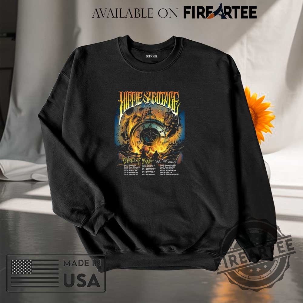 The Hippies Echoes Of Time Fall Tour 2025 Poster Shirt 7 The Hippies Echoes Of Time Fall Tour 2025 Poster Shirt