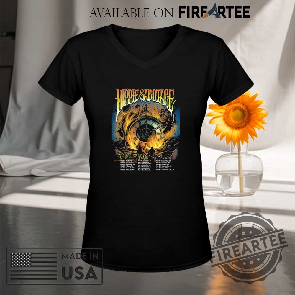 The Hippies Echoes Of Time Fall Tour 2025 Poster Shirt 9 The Hippies Echoes Of Time Fall Tour 2025 Poster Shirt