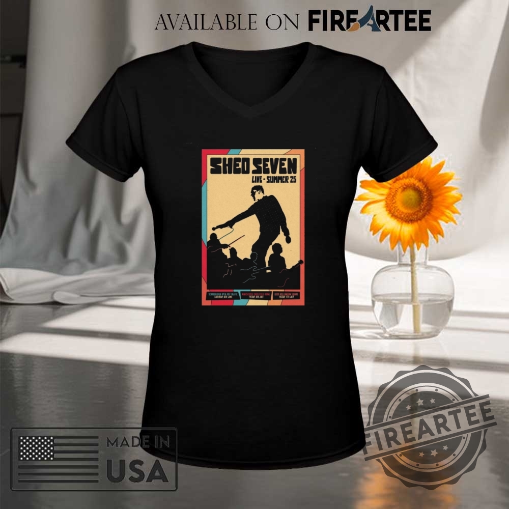 Shed Seven Live Summer July 4Th 2025 Manchester Castlefield Bowl Poster Shirt 9 Shed Seven Live Summer July 4th 2025 Manchester Castlefield Bowl Poster Shirt