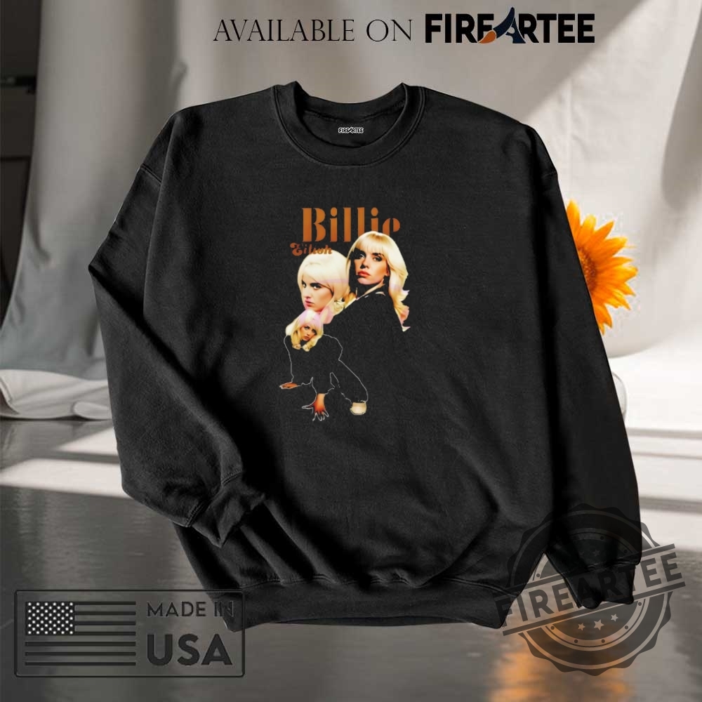 Billie Eilish Blonde Era Trio Portrait Shirt 7 Billie Eilish Blonde Era Trio portrait shirt
