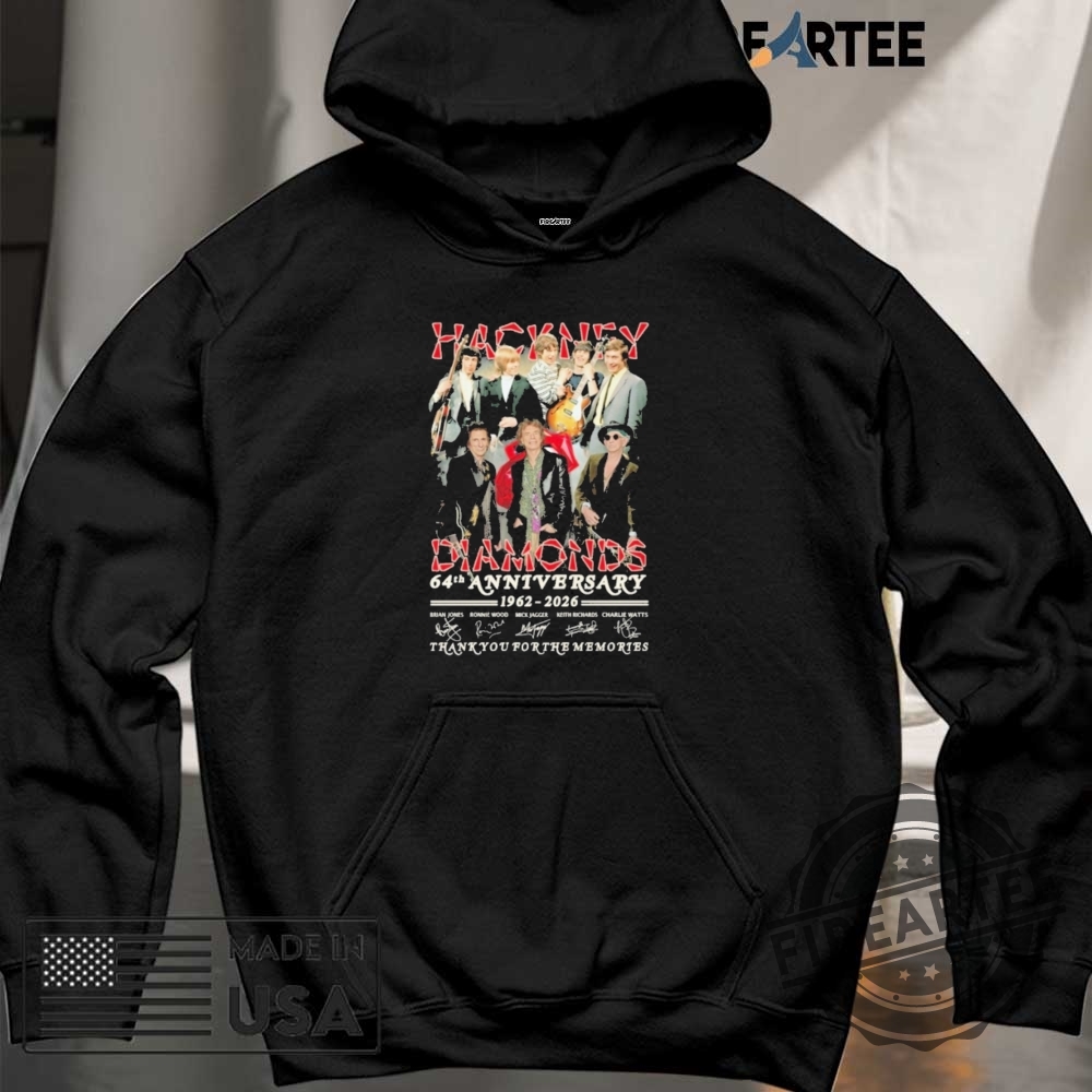 Hackney Diamonds 64H Anniversary 19622026 Signature Thank You For The Memories Shirt 6 Hackney Diamonds 64h Anniversary 1962-2026 Signature Thank You For The Memories Shirt
