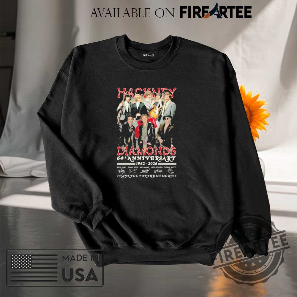 Hackney Diamonds 64H Anniversary 19622026 Signature Thank You For The Memories Shirt 7 Hackney Diamonds 64h Anniversary 1962-2026 Signature Thank You For The Memories Shirt