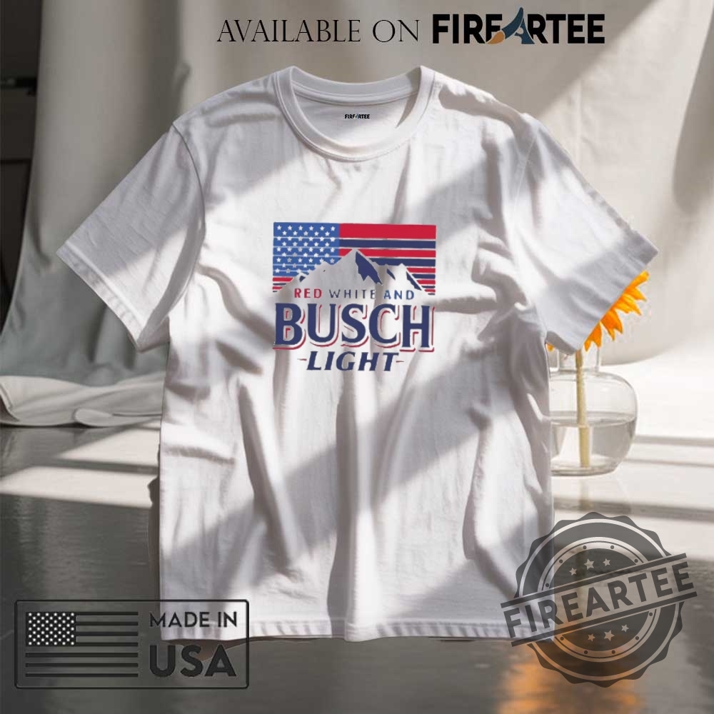 "Top 5 Anti-Trump Garden Flags and Shirts for Protesters" 14 Red White And Busch Light 4Th Of July Shirt