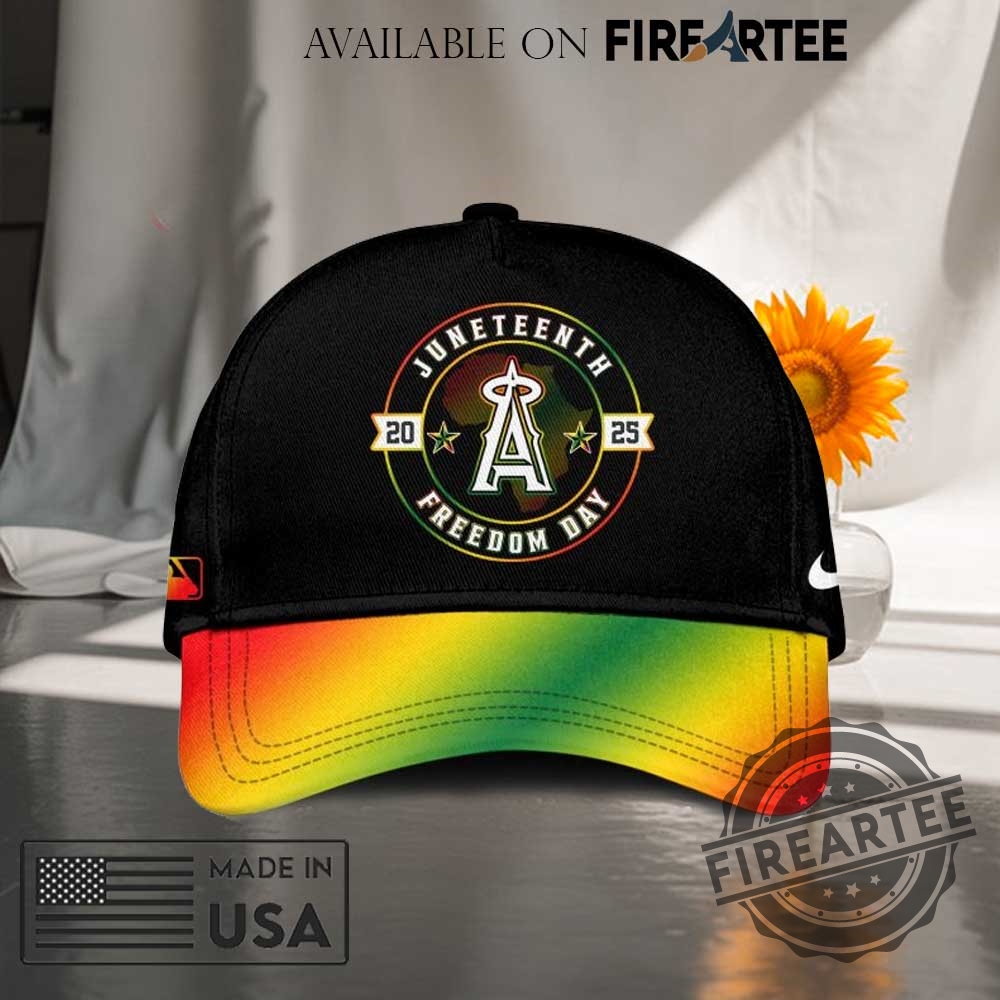 "Top 2025 Juneteenth Apparel: Unique Hats and Shirts Collection" 2 Los Angeles Angels X 2025 Juneteenth Freedom Day Hat