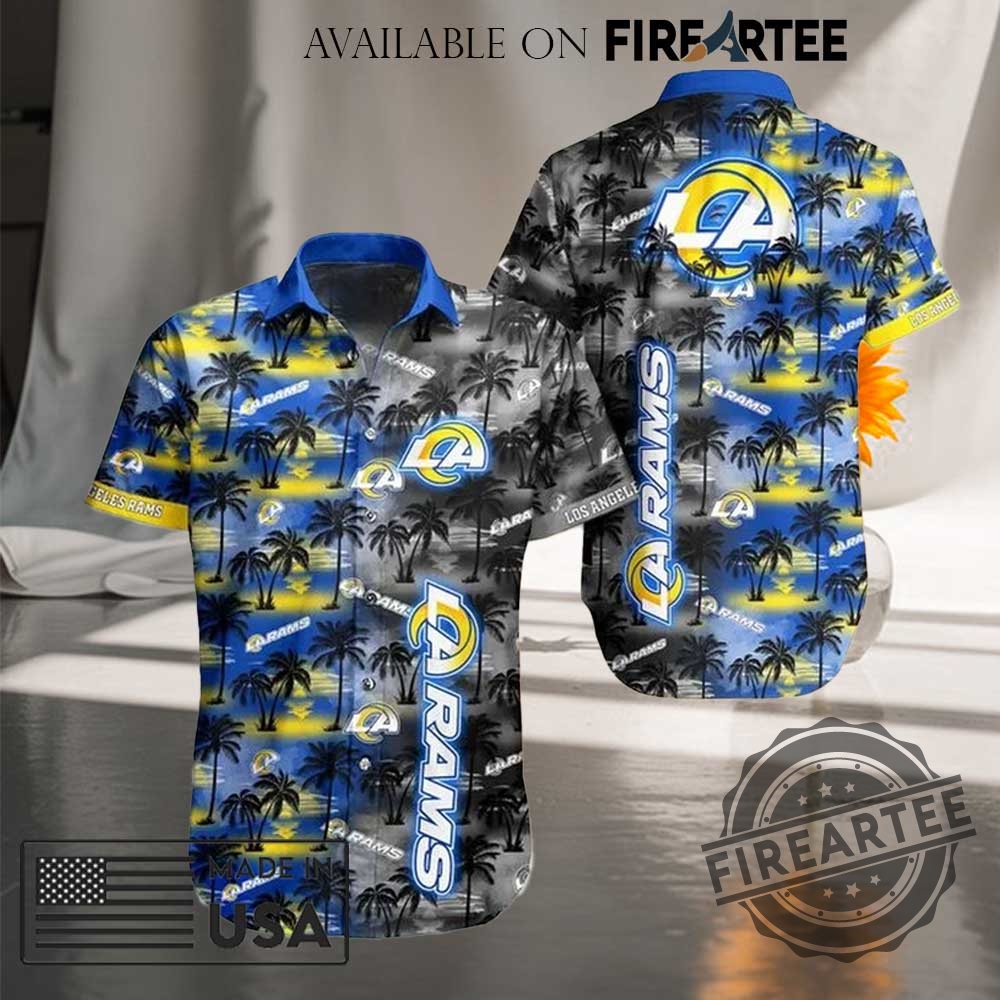 Nfl Los Angeles Rams All Over Print Hawaiian Shirt 3 NFL Los Angeles Rams All Over Print Hawaiian Shirt