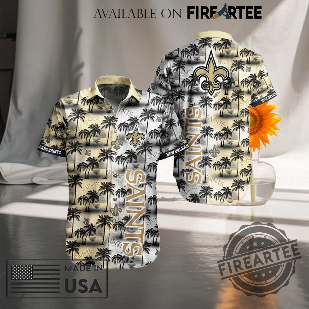 Nfl New Orleans Saints All Over Print Hawaiian Shirt 3 NFL New Orleans Saints All Over Print Hawaiian Shirt