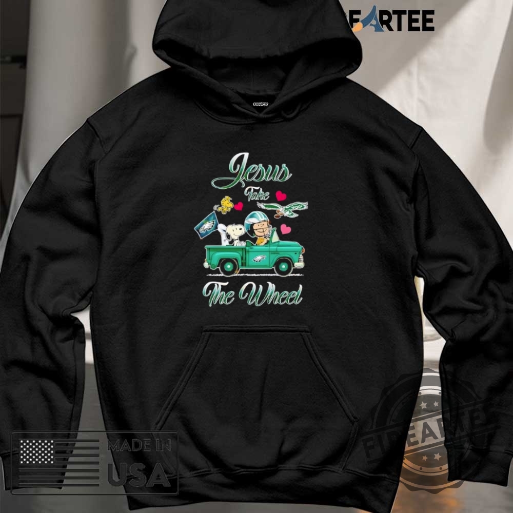 Jesus Take The Wheel Philadelphia Eagles Snoopy And Friends Shirt 6 Jesus Take The Wheel Philadelphia Eagles Snoopy And Friends Shirt