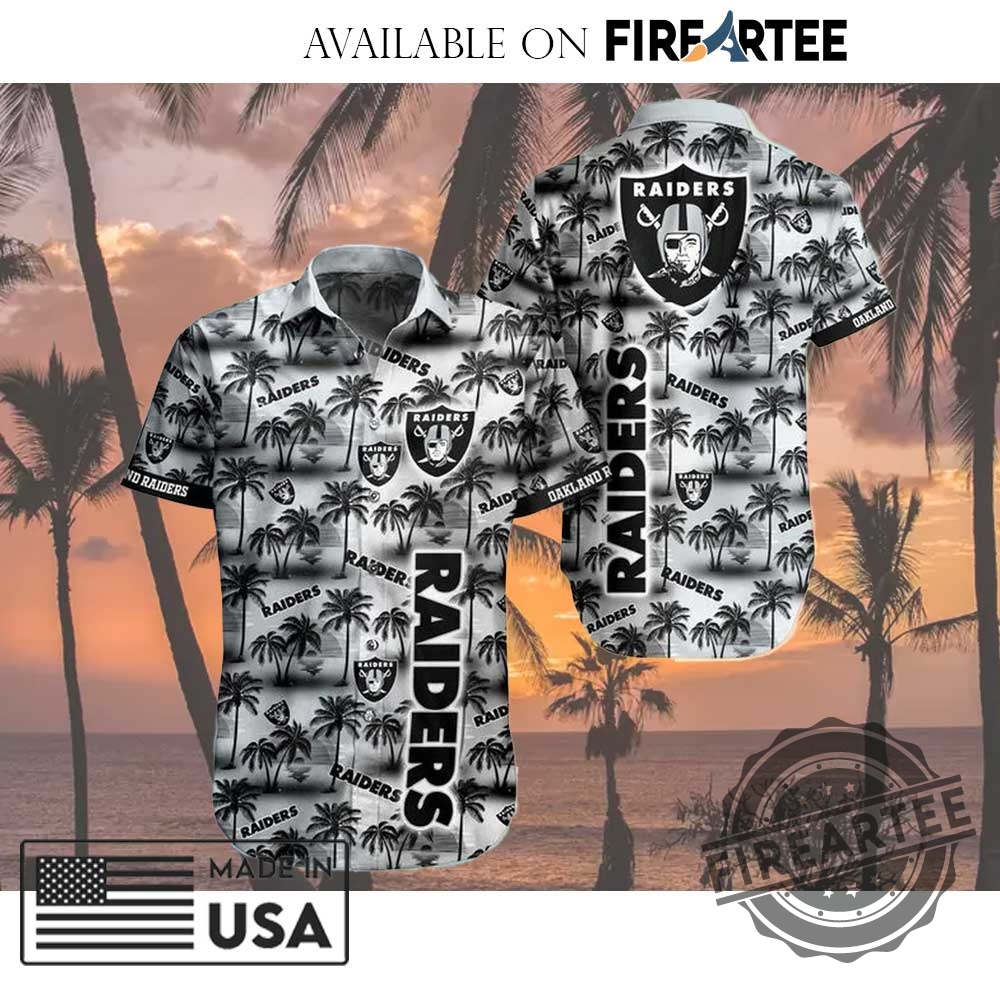 "Top 5 NFL Team Hawaiian Shirts for Football Fashion Fans" 12 Nfl Oakland Raiders All Over Print Hawaiian Shirt