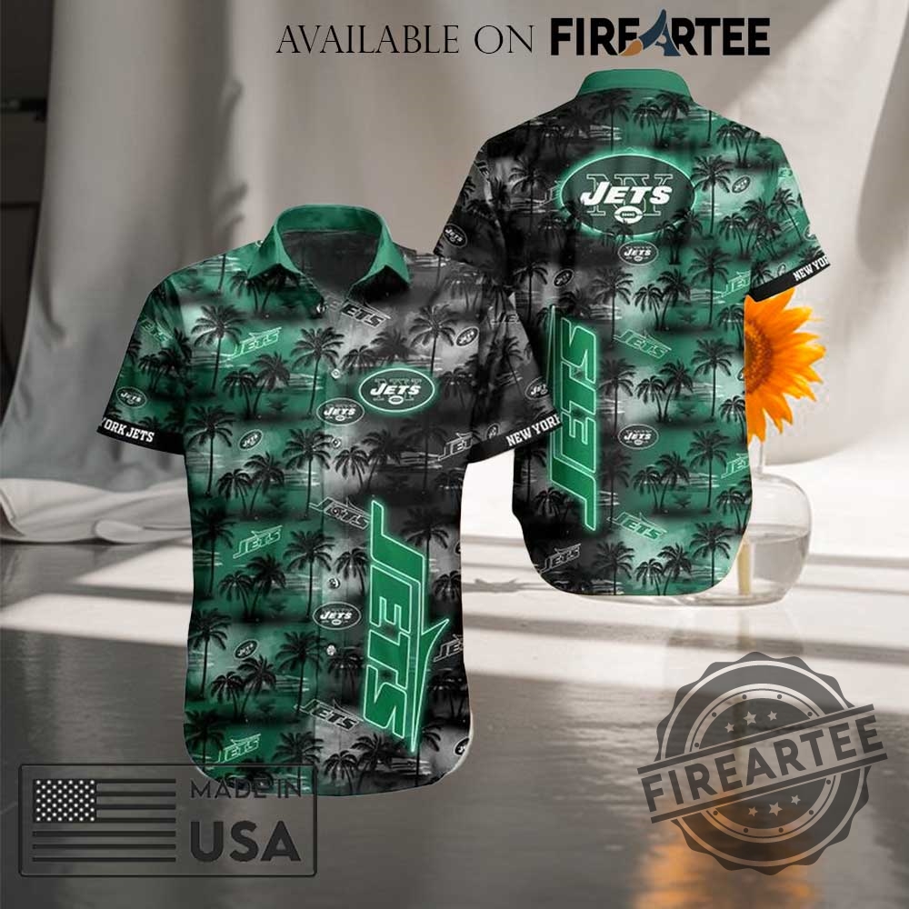 Nfl New York Jets All Over Print Hawaiian Shirt 3 NFL New York Jets All Over Print Hawaiian Shirt