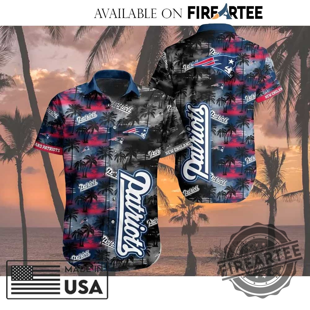"Top 5 NFL Team Hawaiian Shirts for Football Fashion Fans" 15 Nfl New England Patriots All Over Print Hawaiian Shirt
