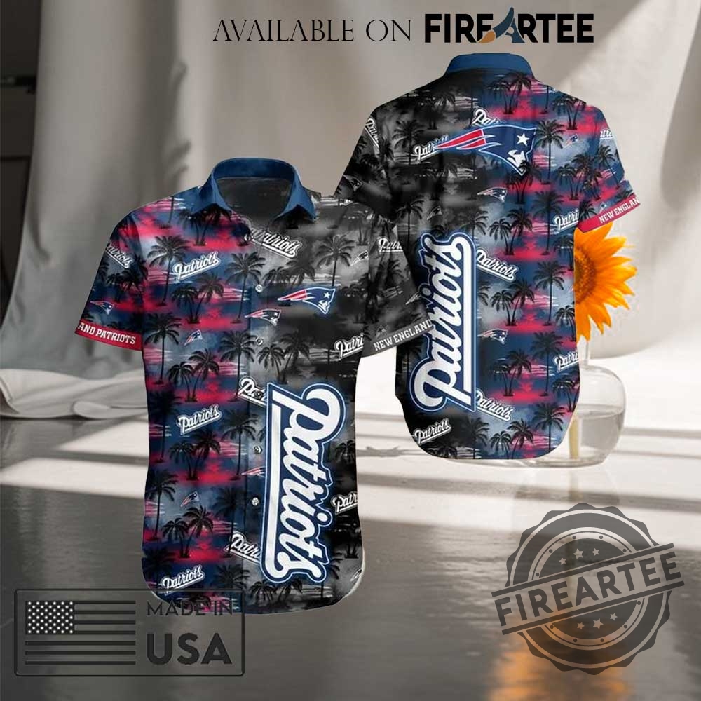 Nfl New England Patriots All Over Print Hawaiian Shirt 3 NFL New England Patriots All Over Print Hawaiian Shirt