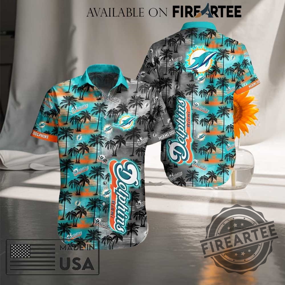 Nfl Miami Dolphins All Over Print Hawaiian Shirt 3 NFL Miami Dolphins All Over Print Hawaiian Shirt