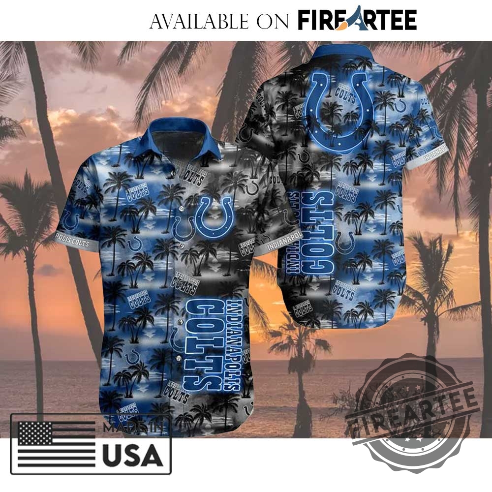 "Top 5 NFL Team Hawaiian Shirts for Football Fashion Fans" 19 Nfl Indianapolis Colts All Over Print Hawaiian Shirt