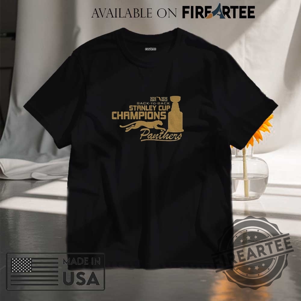"Top 2025 Florida Panthers and Oklahoma City Thunder Championship Apparel" 7 Back To Back Stanley Cup Champions Florida Panthers Nhl Hockey Finals 2025 Shirt