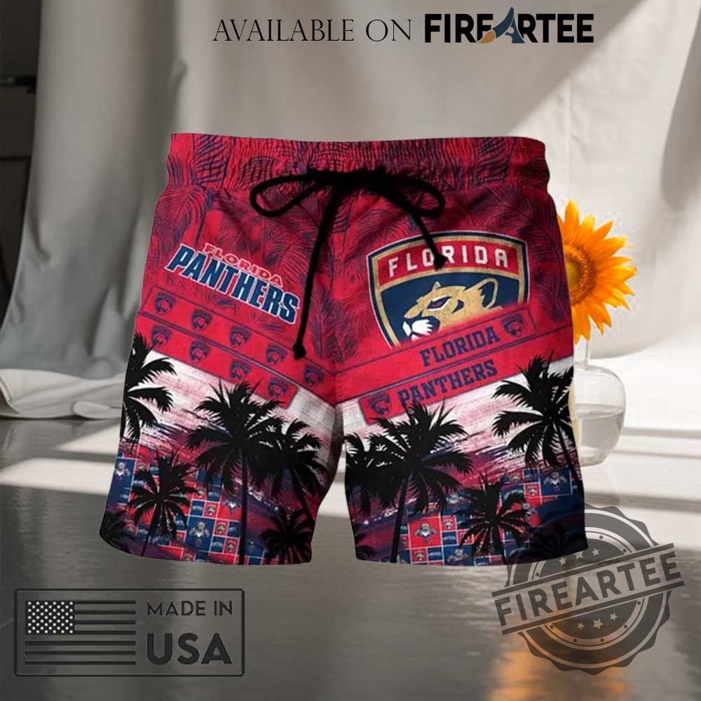 Florida Panthers Nhl Palm Tree Pattern Hawaii Shirt Short 5 Florida Panthers NHL Palm Tree Pattern Hawaii Shirt Short