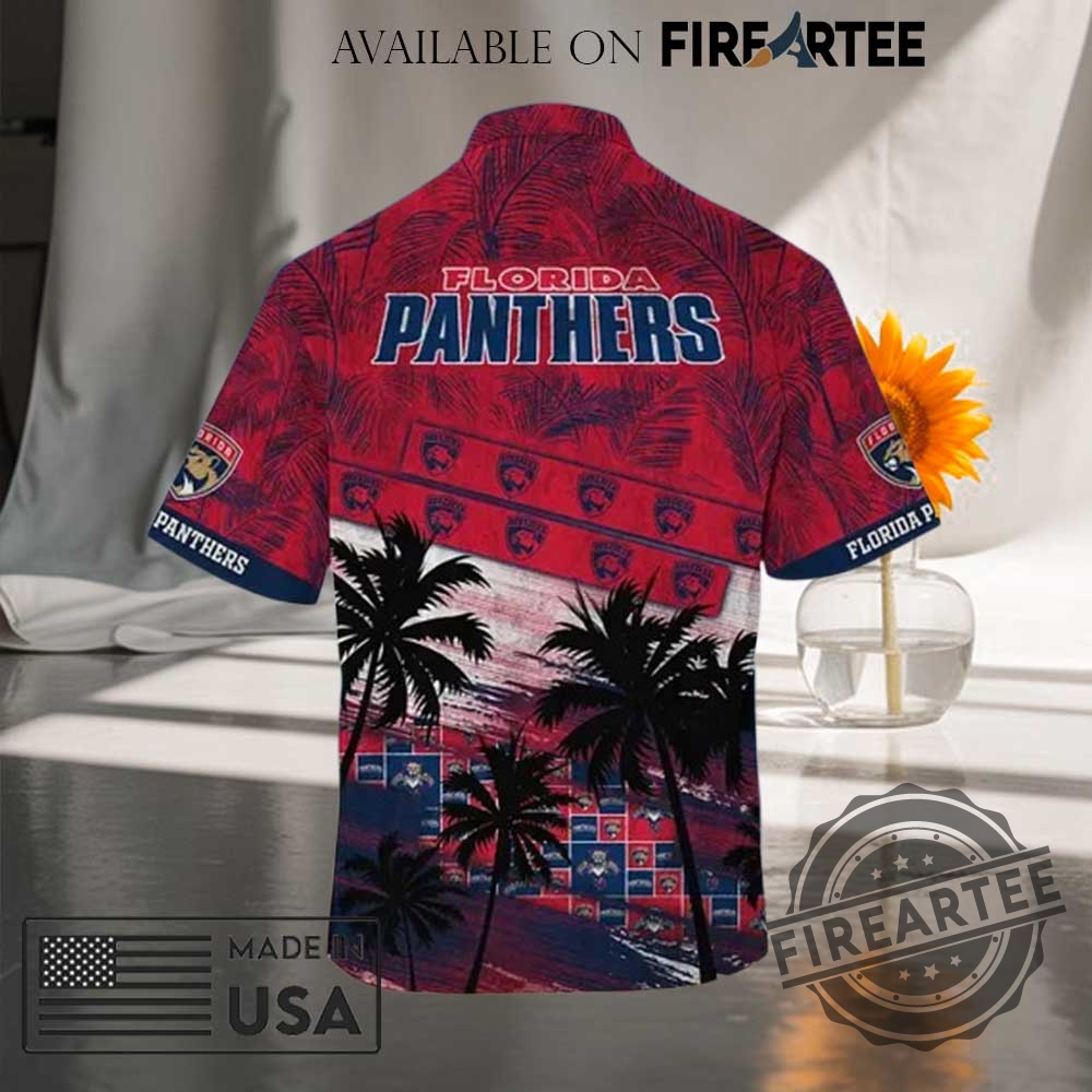 Florida Panthers Nhl Palm Tree Pattern Hawaii Shirt Short 7 Florida Panthers NHL Palm Tree Pattern Hawaii Shirt Short