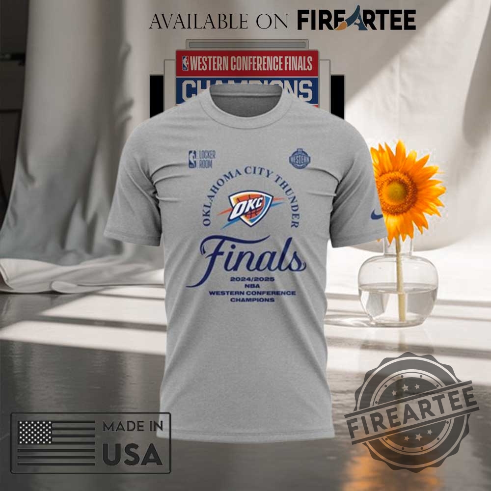 Western Champs Conference 2025 Oklahoma City Thunder Shirt 5 Western Champs Conference 2025 Oklahoma City Thunder Shirt