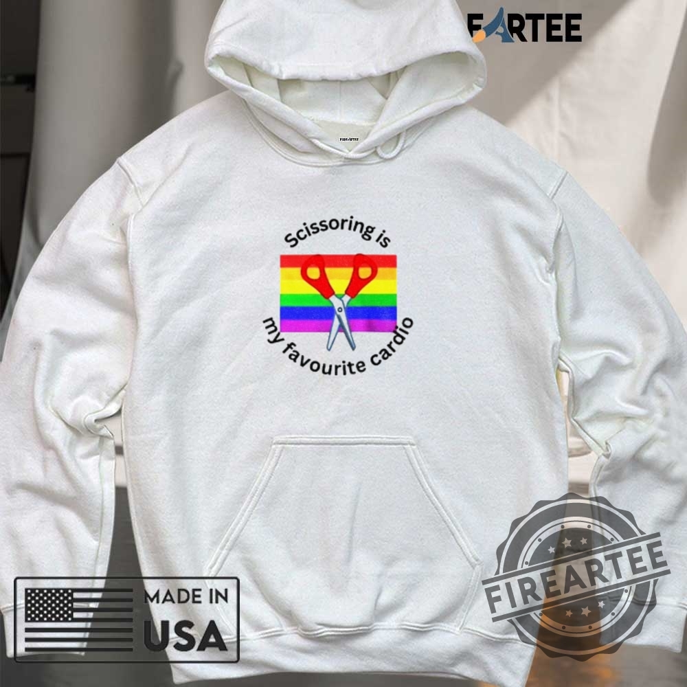 Scissoring Is My Favourite Cardio Lgbt Pride Month Shirt 6 Scissoring is my favourite cardio LGBT Pride Month shirt