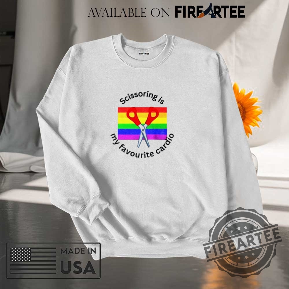 Scissoring Is My Favourite Cardio Lgbt Pride Month Shirt 7 Scissoring is my favourite cardio LGBT Pride Month shirt