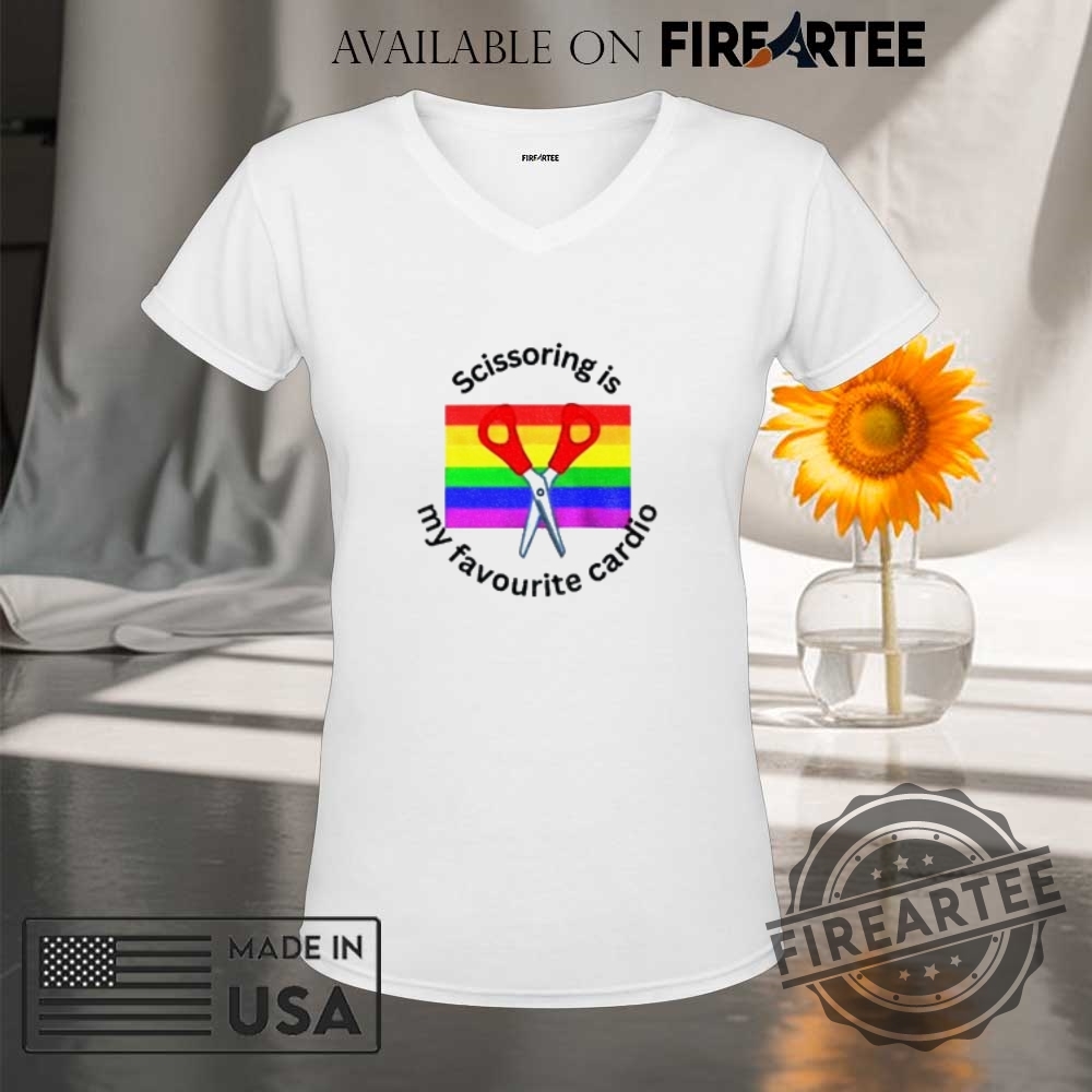 Scissoring Is My Favourite Cardio Lgbt Pride Month Shirt 9 Scissoring is my favourite cardio LGBT Pride Month shirt
