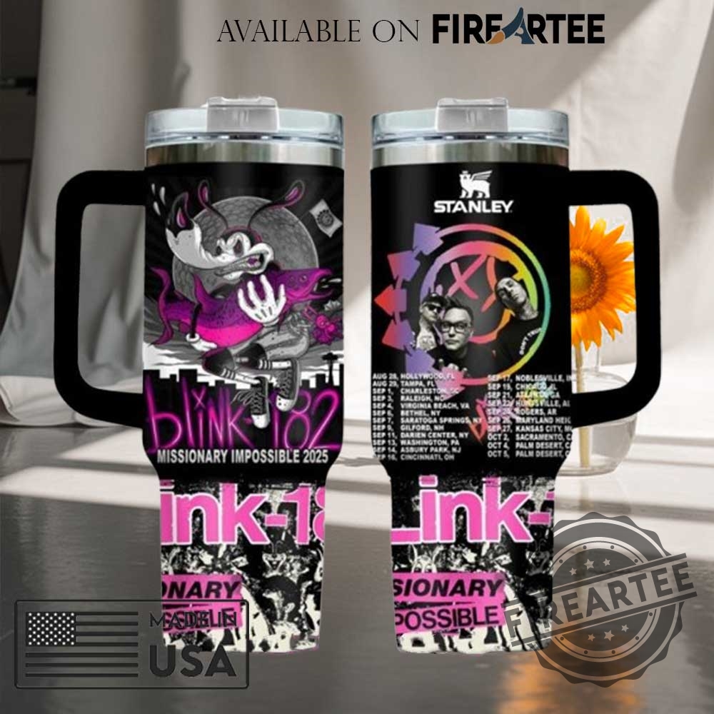 "Top 5 Must-Have 2025 Stanley Tumbler Cups for Music Fans" 4 Blink182 Missionary Impossible 2025 Stanley Tumbler Cup
