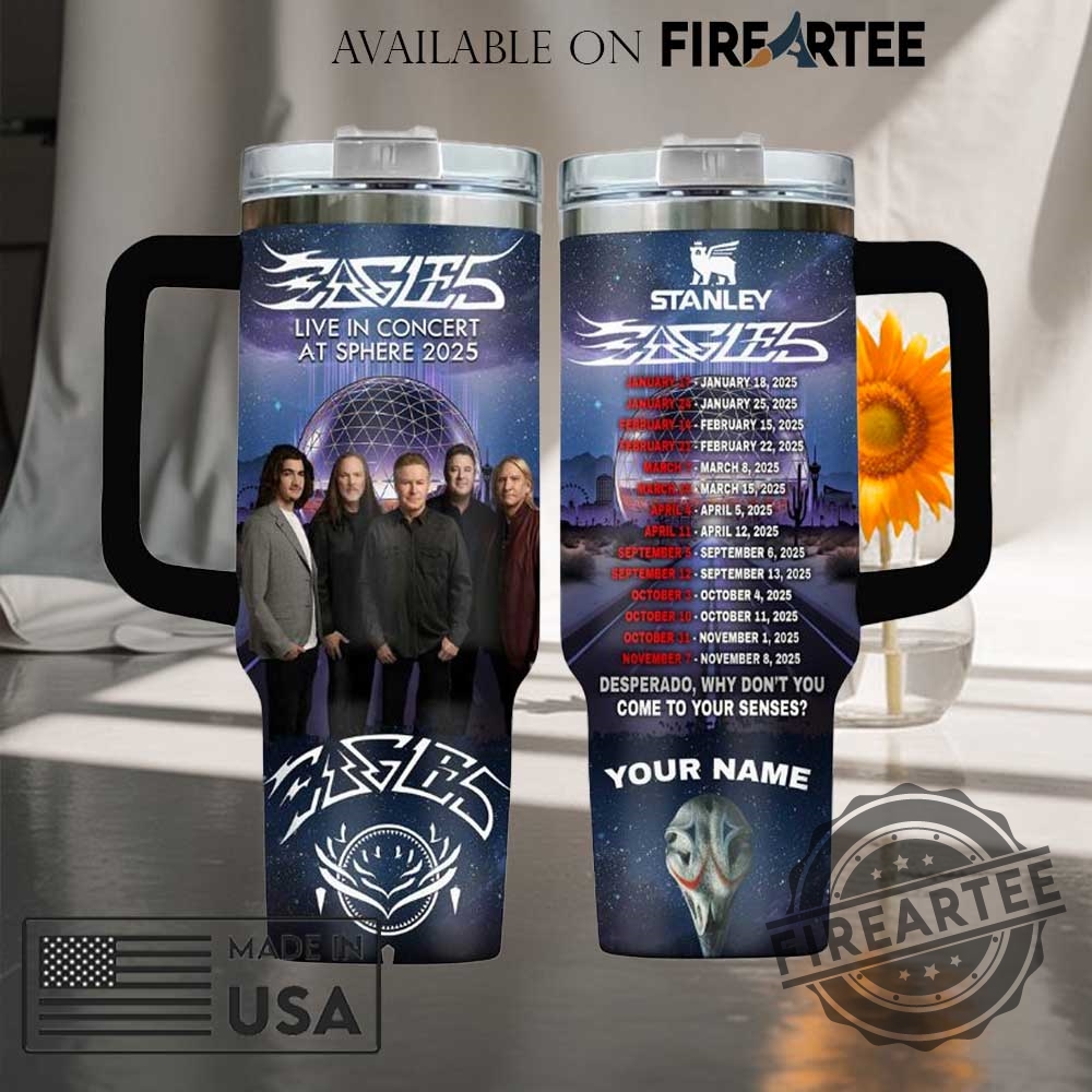 "Top 5 Must-Have 2025 Stanley Tumbler Cups for Music Fans" 6 Eagles Band Stanley Tumbler 40Oz