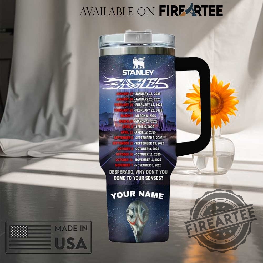 Eagles Band Stanley Tumbler 40Oz 5 Eagles Band Stanley Tumbler 40oz