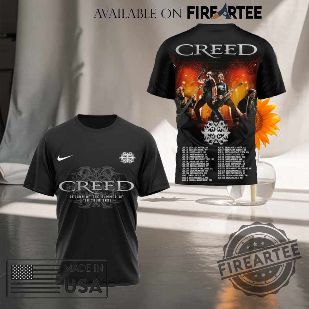 "Top 5 Must-Have 2025 Stanley Tumbler Cups for Music Fans" 13 Creed Return Of The Summer Of 99 Tour 2025 Special Shirt