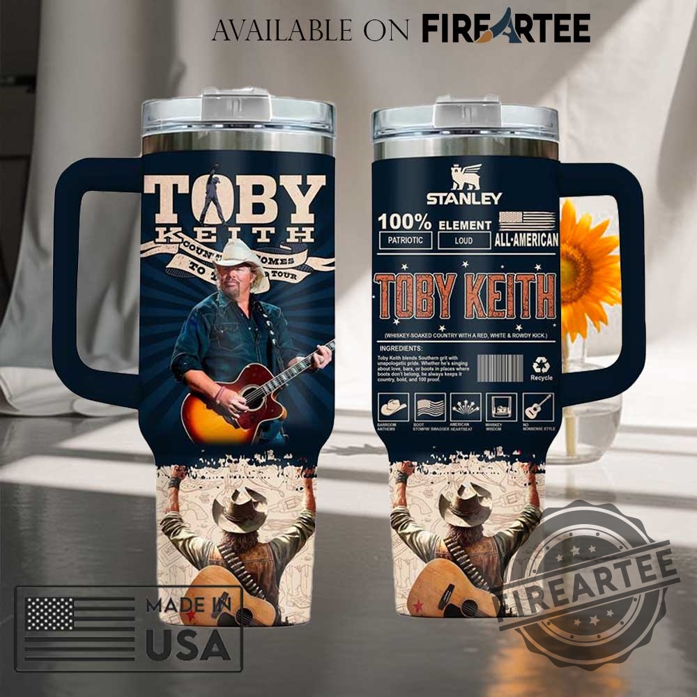 "Top 5 Must-Have 2025 Stanley Tumbler Cups for Music Fans" 19 Toby Keith Custom Stanley Tumbler Allamerican Tour Design