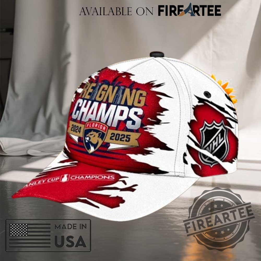 Reigning Champs 2024 2025 Stanley Cup Champions Florida Panthers Cap 5 Reigning Champs 2024 2025 Stanley Cup Champions Florida Panthers Cap